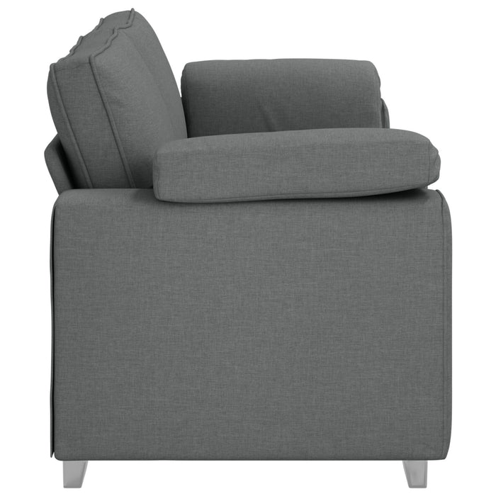 3-Seater Couch Dark Grey 178 Cm Fabric Aobpxtn