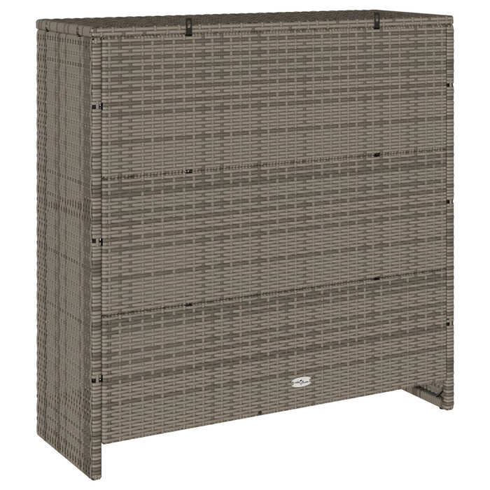 Storage Cabinet Grey 100X36X102 Cm Rattan Aobtnxt