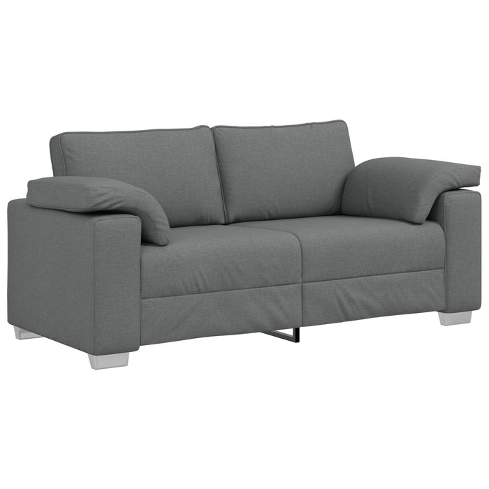 Loveseat Sofa In Dark Grey, 140 Cm Fabric Aobpxxn