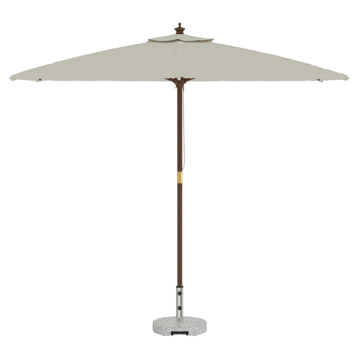 Wheeled Parasol Base With Handle Grey Granite 29 Kg Round Axbbxnob