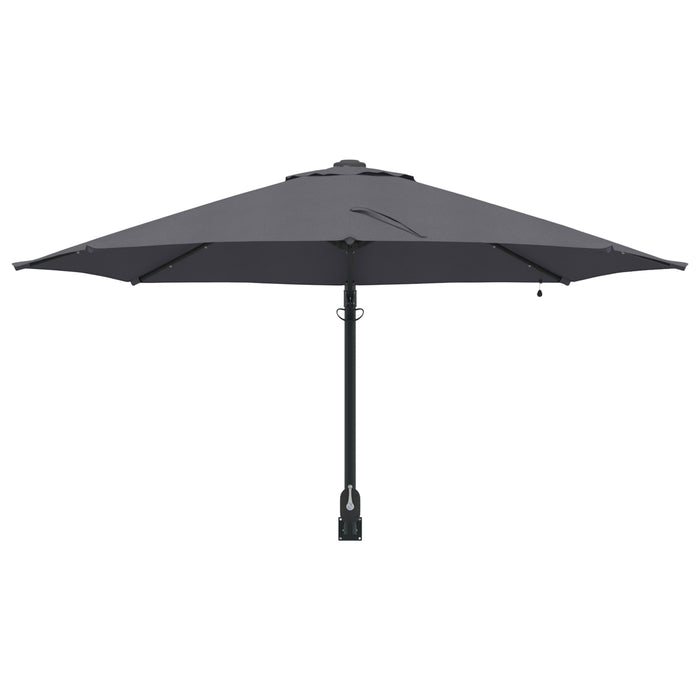 Wall-Mounted Garden Parasol With Leds Anthracite 248 Cm Axbbtxap