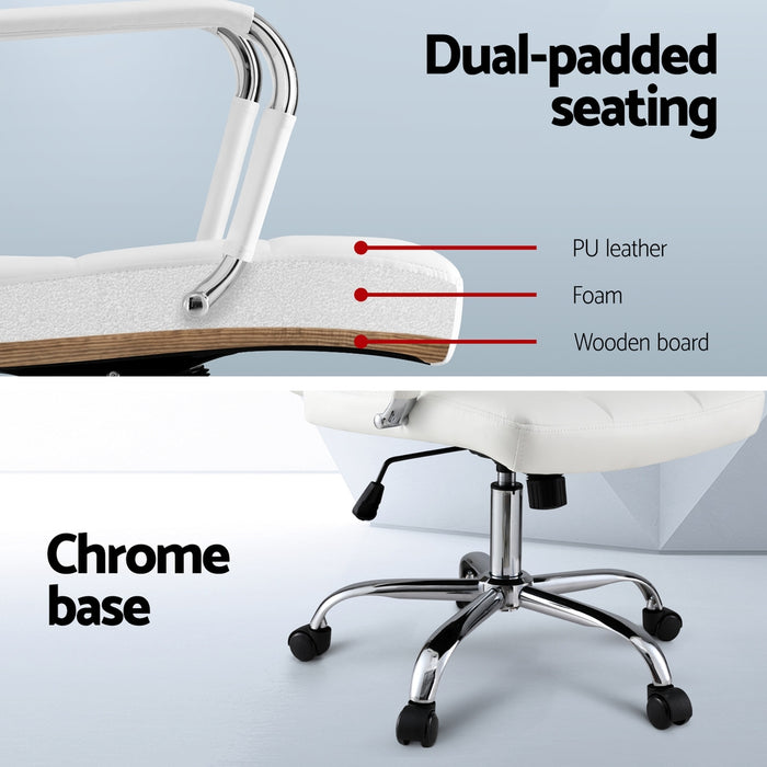 PU Leather Padded Office Chair