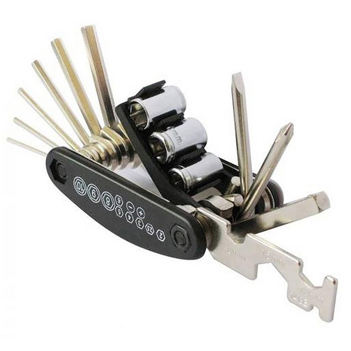 16-In-1 Folding Bike Repair Tool Set