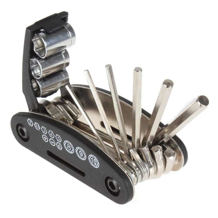16-In-1 Folding Bike Repair Tool Set