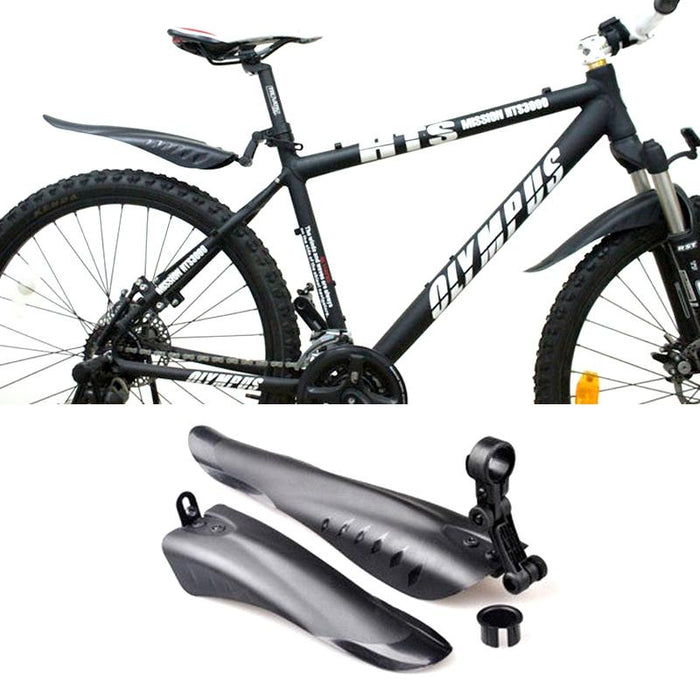 Black Dovetail Fenders For Mountain Road Bikes