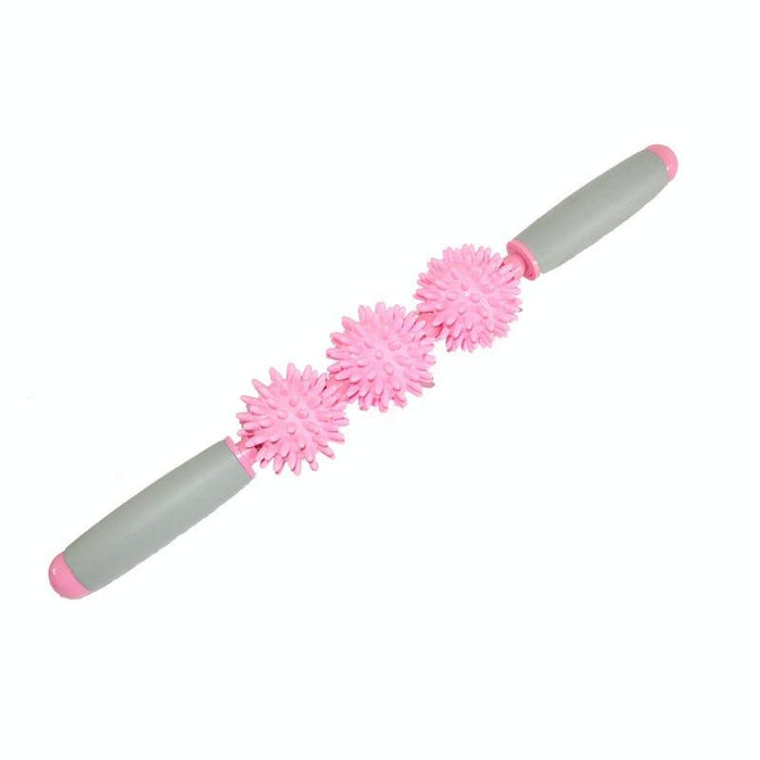 Triple Hedgehog Balls Massage Stick For Neck Leg And Hand Yoga Health Care