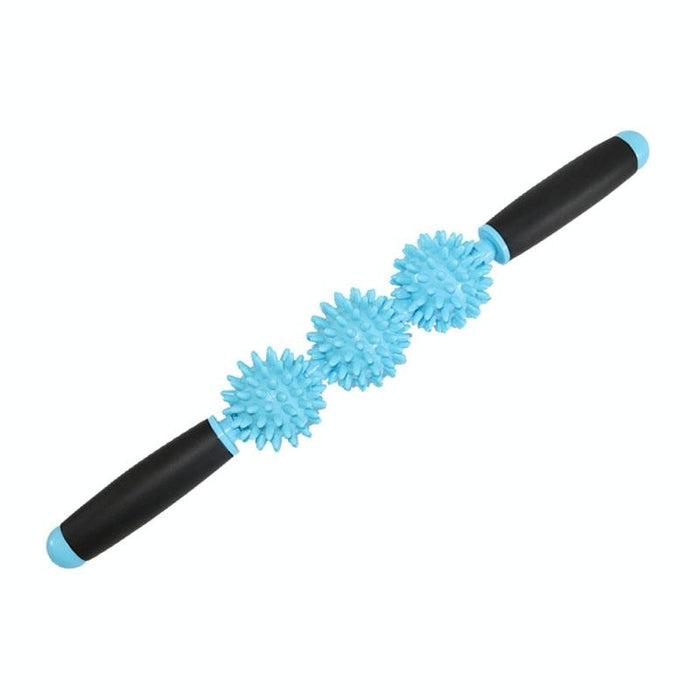 Triple Hedgehog Balls Massage Stick For Neck Leg And Hand Yoga Health Care