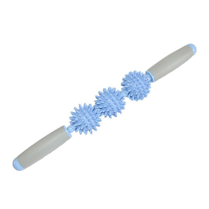 Triple Hedgehog Balls Massage Stick For Neck Leg And Hand Yoga Health Care