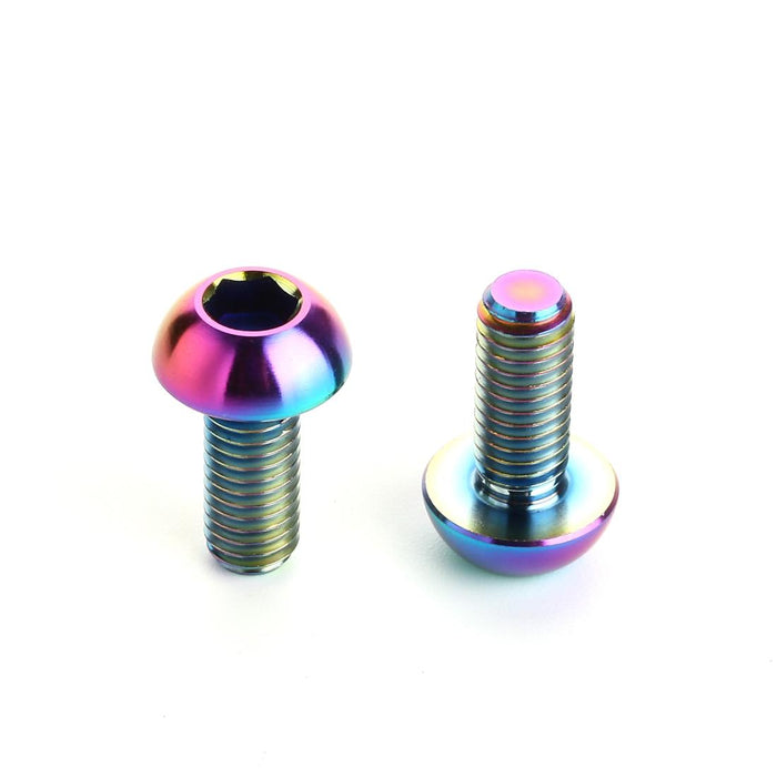 2-Pack Titanium M5 12Mm Bike Bottle Cage Screws