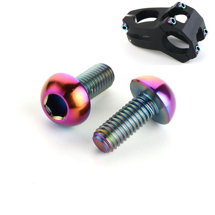 2-Pack Titanium M5 12Mm Bike Bottle Cage Screws