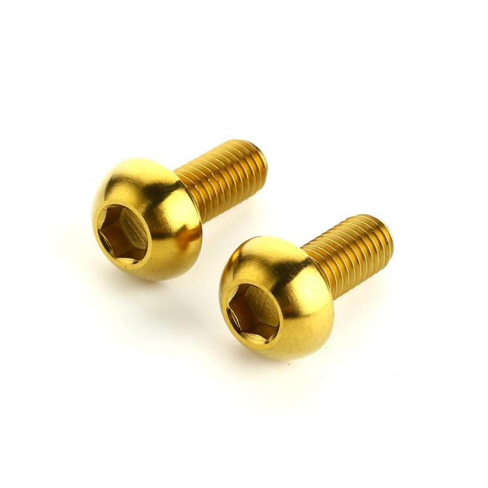 2-Pack Titanium M5 12Mm Bike Bottle Cage Screws