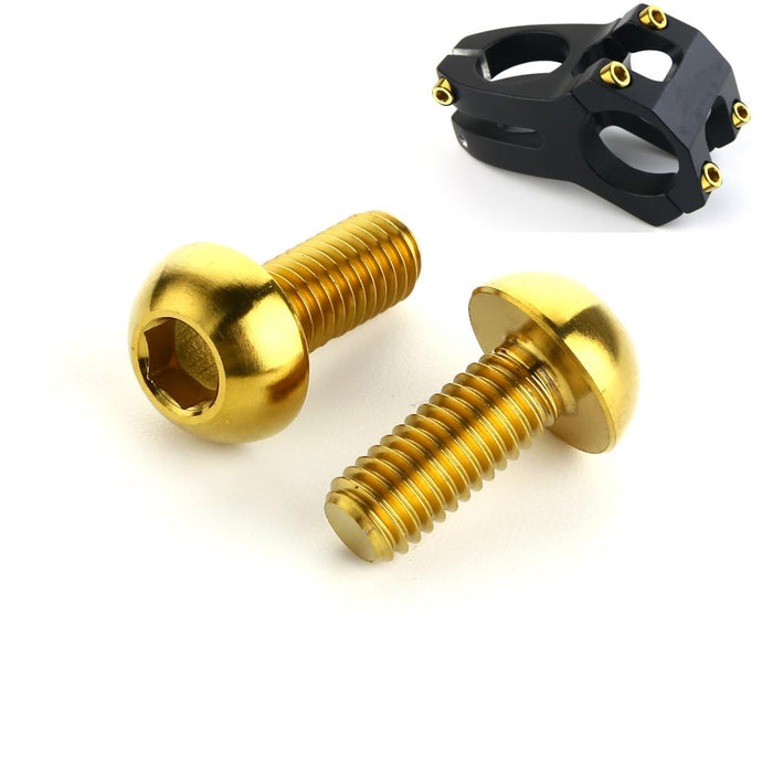 2-Pack Titanium M5 12Mm Bike Bottle Cage Screws