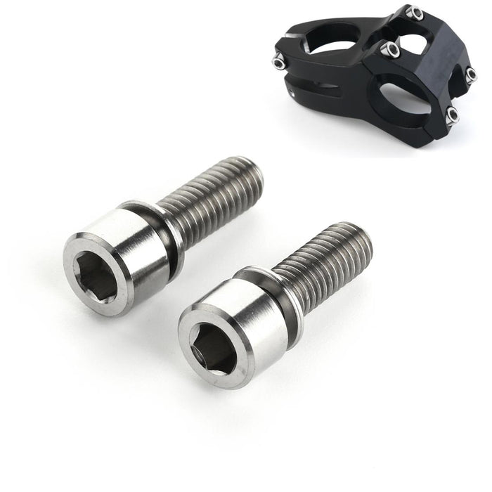 2-Pack Titanium M5 15Mm Bottle Cage Screws For Bikes