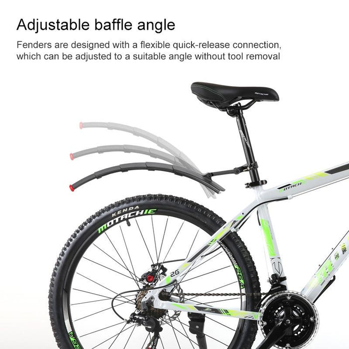 Retractable Bicycle Mudguards Quick Release