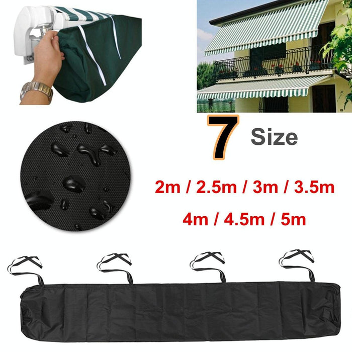 Retractable Roller Blind Awning Waterproof And Dustproof Protective Cover - Length 4M