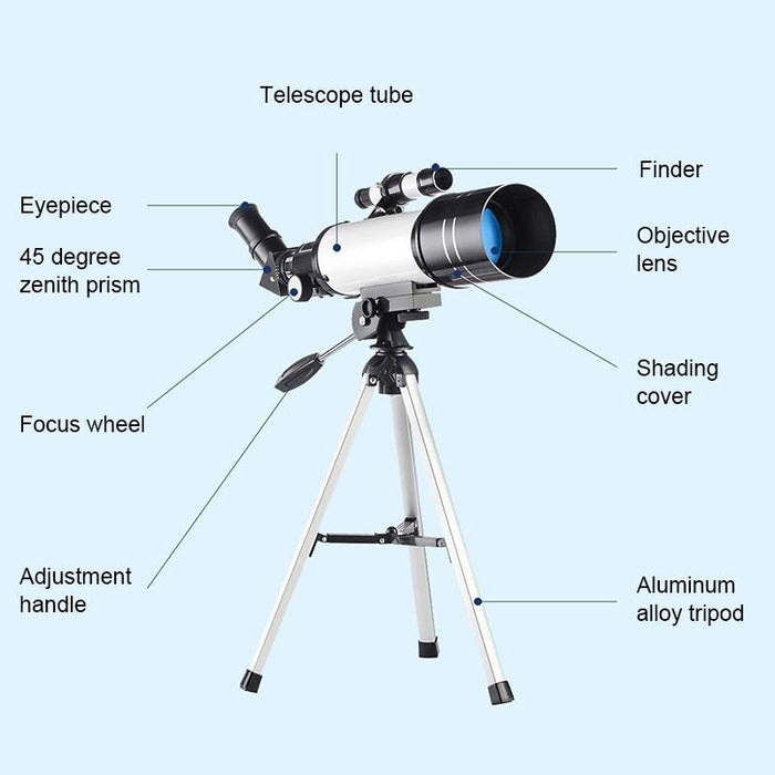Wr852 16X/66X70 High Definition High Times Astronomical Telescope With Tripod