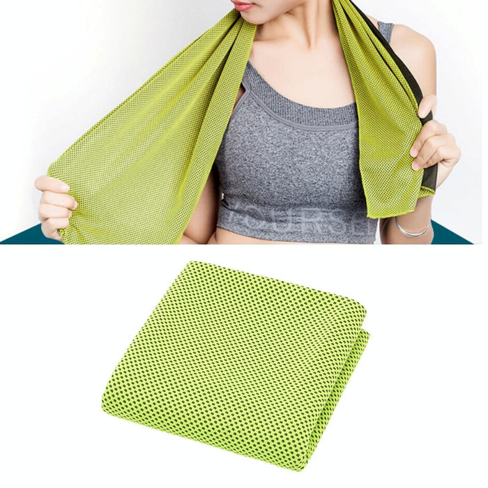 2 Pcs Microfiber Fabric Gym Sports Towel Enduring Ice Towel - Size 30*100Cm