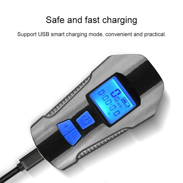 350Lm Waterproof Bike Light With Speaker & Stopwatch