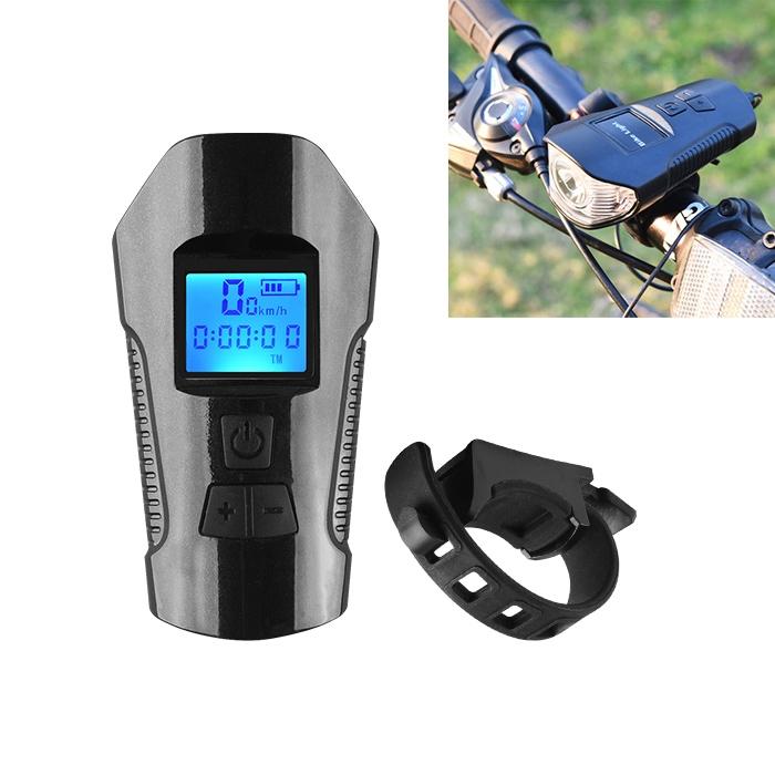 350Lm Waterproof Bike Light With Speaker & Stopwatch