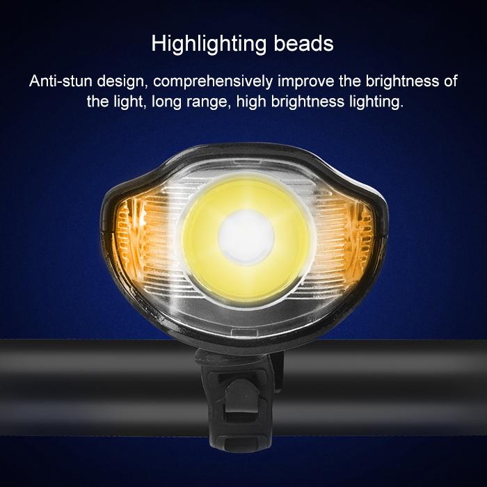 350Lm Waterproof Bike Light With Speaker & Stopwatch