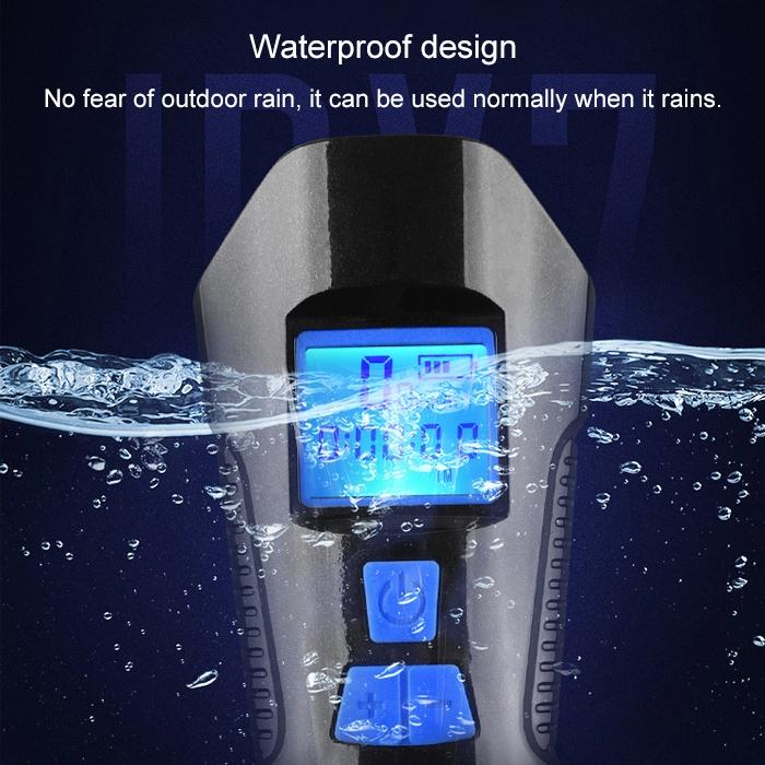 350Lm Waterproof Bike Light With Speaker & Stopwatch
