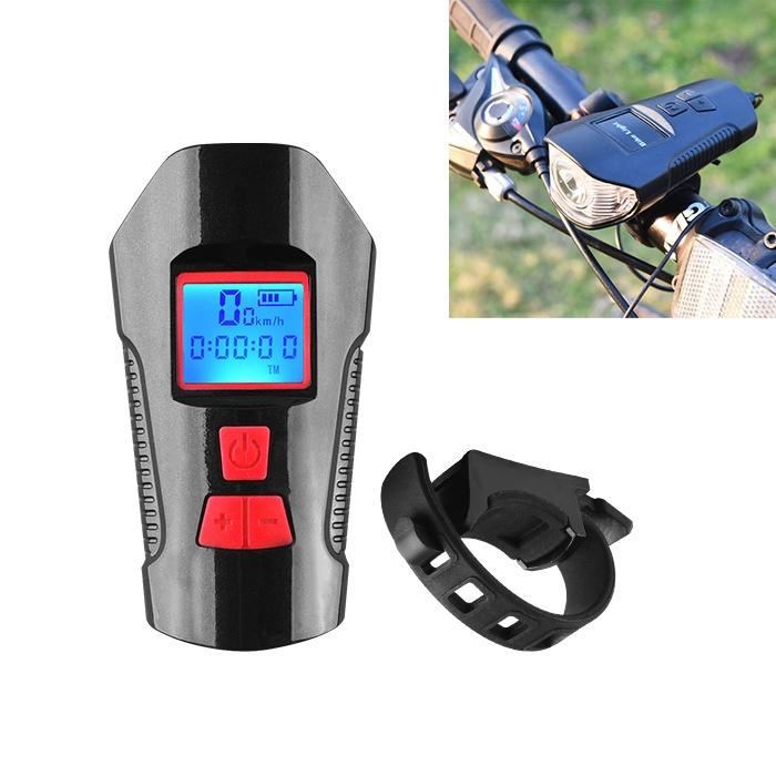 350Lm Waterproof Bike Light With Speaker & Stopwatch
