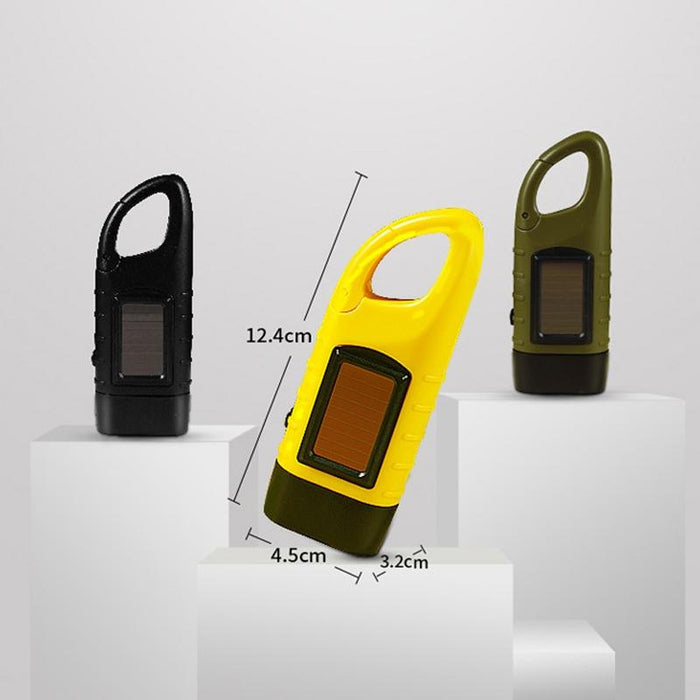 Outdoor Solar Hand-Crank Led Flashlight