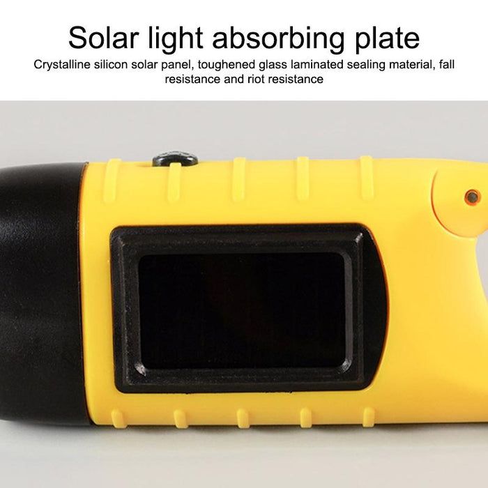 Outdoor Solar Hand-Crank Led Flashlight