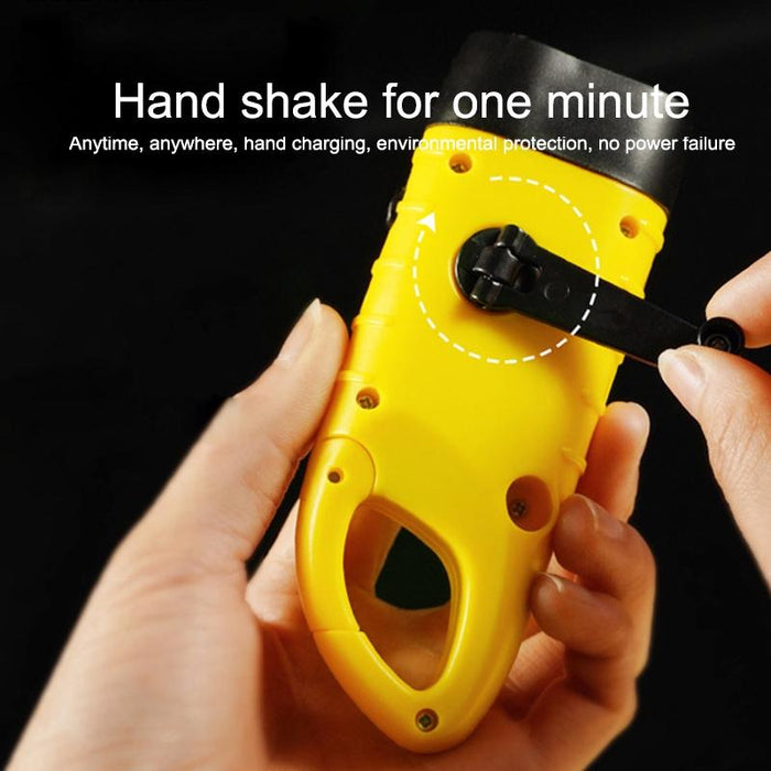 Outdoor Solar Hand-Crank Led Flashlight