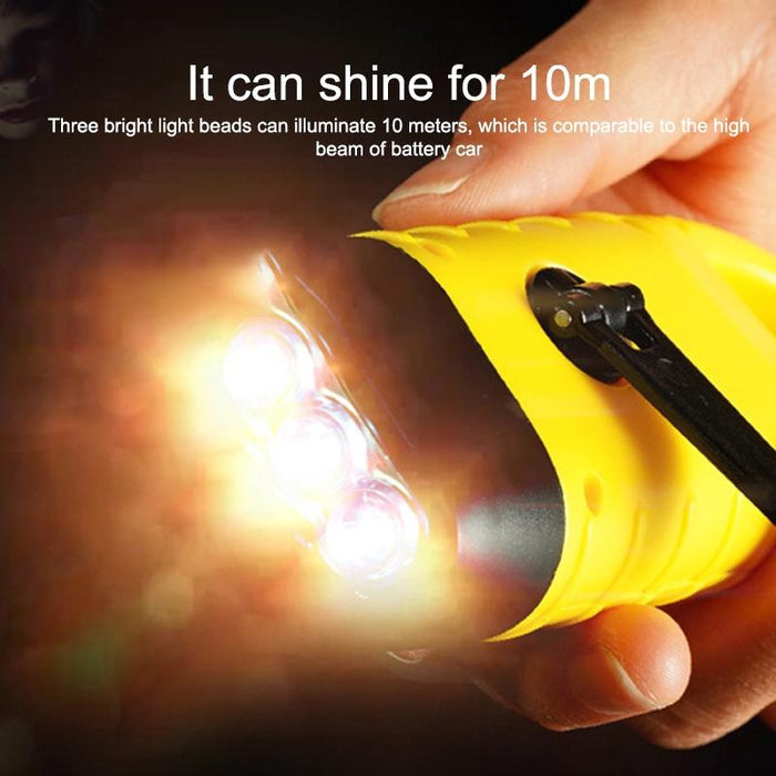 Outdoor Solar Hand-Crank Led Flashlight