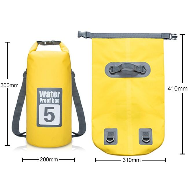 Waterproof Dual Shoulder Strap Dry Bag 50L Capacity