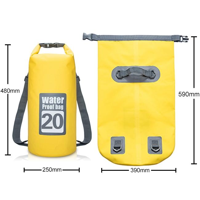 Waterproof Dual Shoulder Strap Dry Bag 50L Capacity