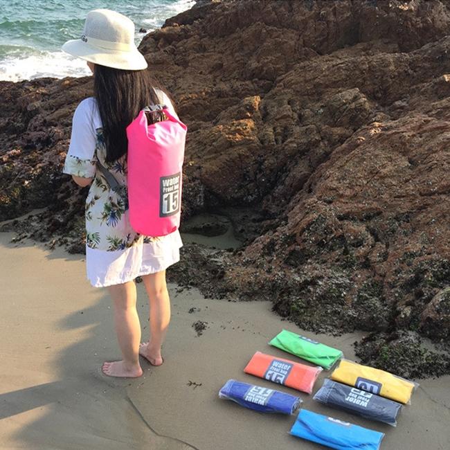 Waterproof Dual Shoulder Strap Dry Bag 50L Capacity