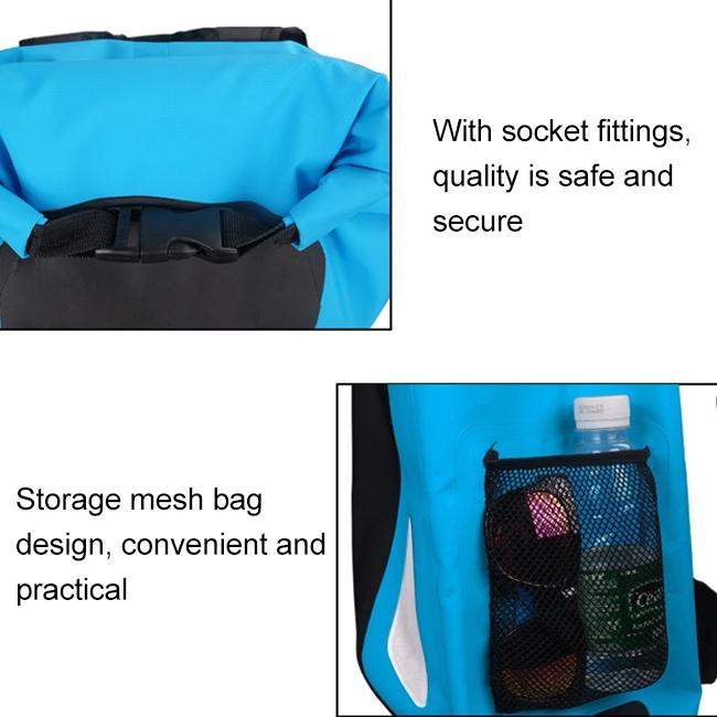 25L Outdoor Waterproof Dual Shoulder Strap Dry Bag Pvc Barrel Design