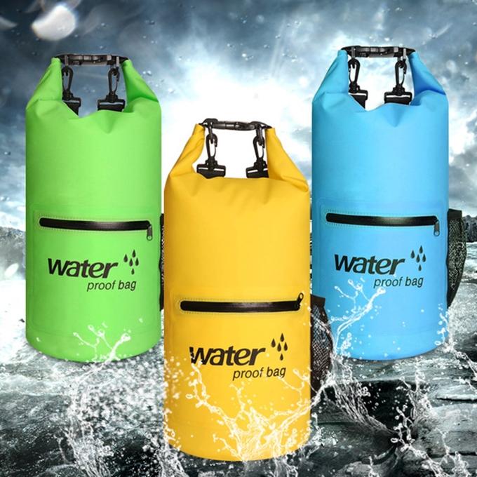 Waterproof Dual Shoulder Bag 20L Pvc Dry Sack For Outdoor Adventures