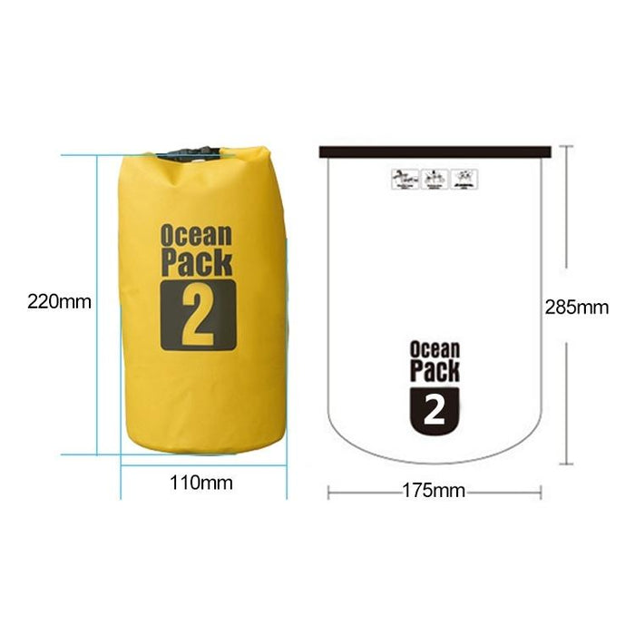 Waterproof Outdoor Dry Bag 2L Pvc Barrel Bag For Ultimate Protection