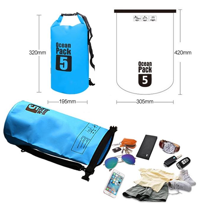 Waterproof Single Shoulder Bag Dry Sack 5L Capacity