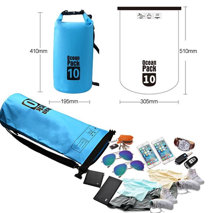 Waterproof Single Shoulder Bag Dry Sack 10L Capacity