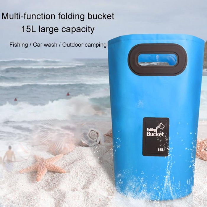 15L Outdoor Portable Folding Sink Pvc Collapsible Bucket