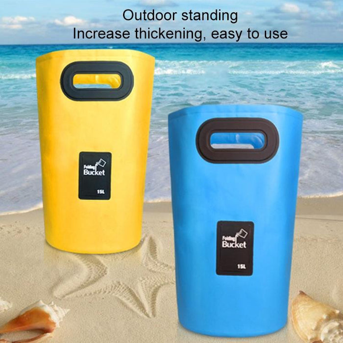 15L Outdoor Portable Folding Sink Pvc Collapsible Bucket
