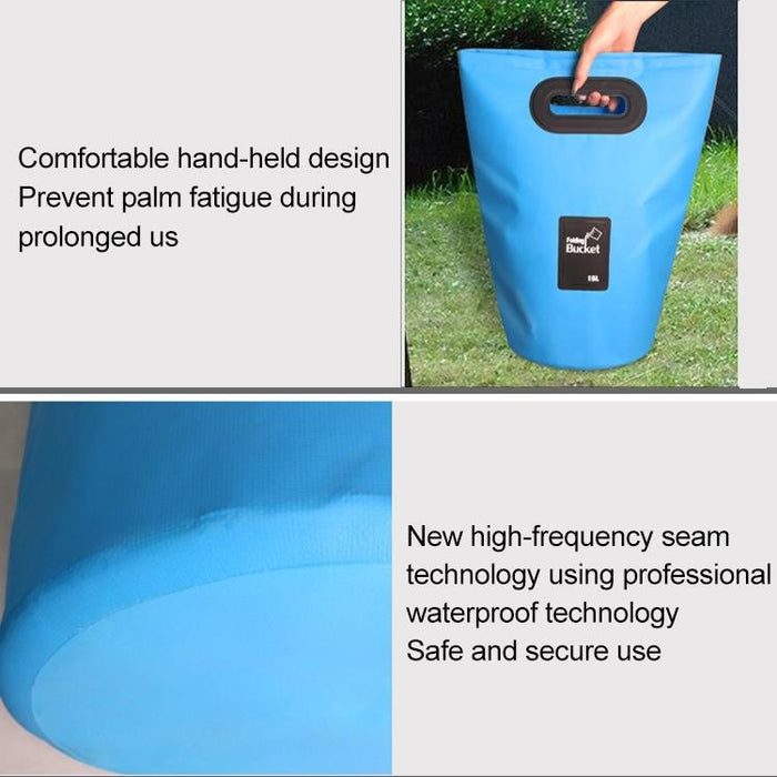 15L Outdoor Portable Folding Sink Pvc Collapsible Bucket