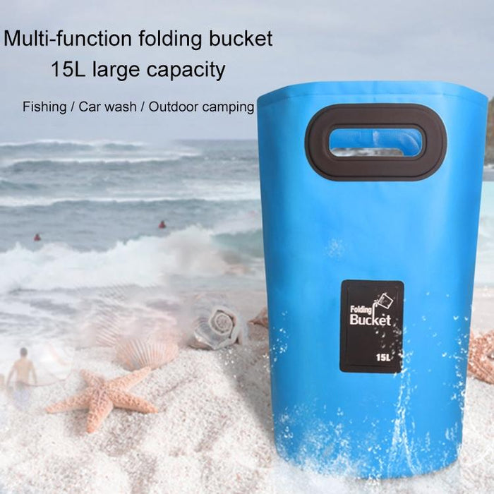 15L Outdoor Portable Folding Sink Pvc Collapsible Bucket