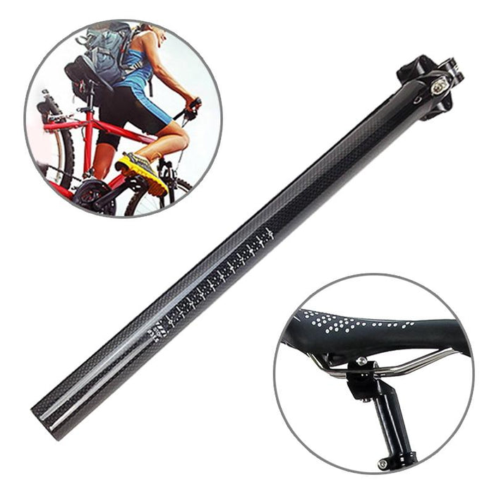 3K Carbon Fiber Bike Seatpost 27.2X350Mm Mtb/Road/Bicycle Fittings