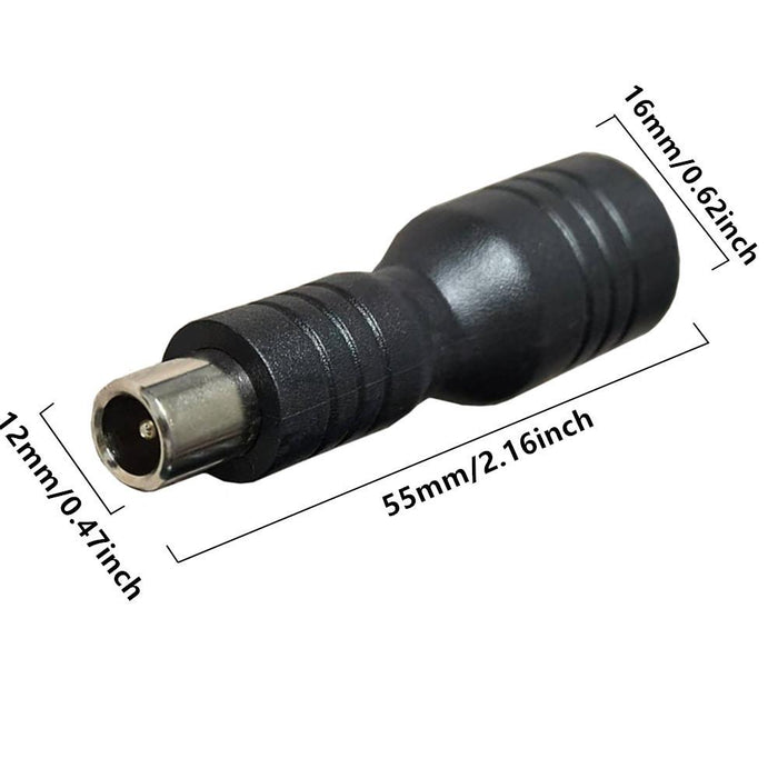 Dc 5.5Mm X 2.1Mm To 8.0Mm X 1.6Mm Adapter For Electric Bike / Scooter Black