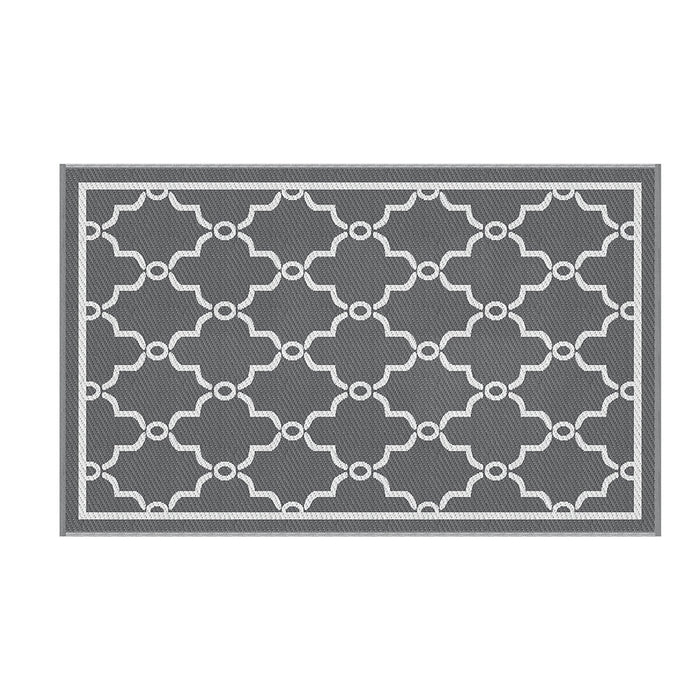 Outdoor Rugs 152X244Cm Large Carpet Reversible Area Mat Pp Dual-Sided Patio Rug Maroc