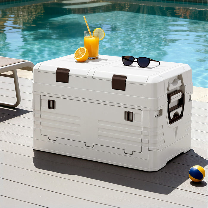 40L Outdoor Storage Box Foldable Camping Collapsible Bins Organizer