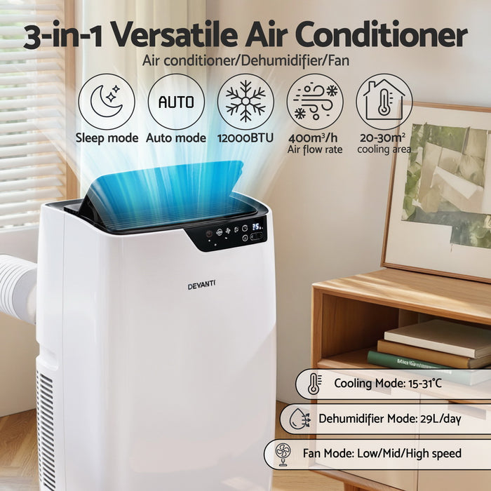 Portable Air Conditioner Dehumidifier Fan 12000Btu