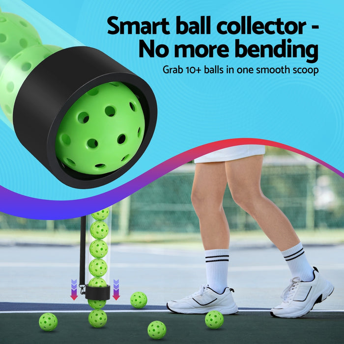 12Pc Pickleball Collector Set Multi-Ball Retriever Portable Storage Adjustable Strap