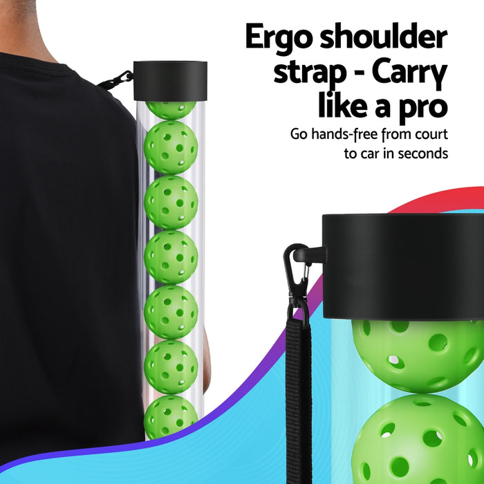 12Pc Pickleball Collector Set Multi-Ball Retriever Portable Storage Adjustable Strap