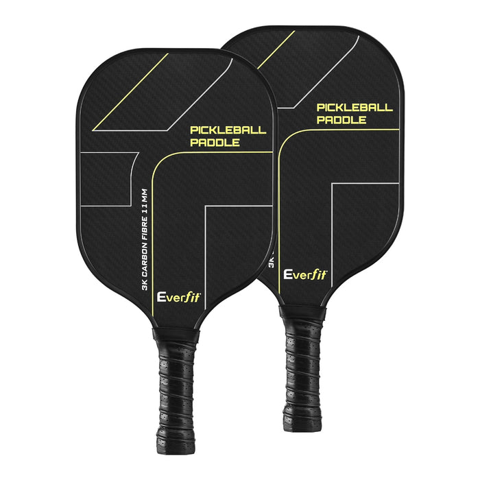 2Pcs Pickleball Paddles Set Outdoor Pickle Balls Rackets With Cover Bag Training